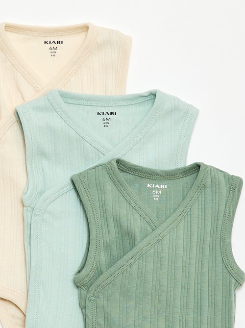 Set di 3 body a costine - Kiabi