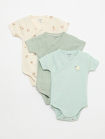 Set di 3 body a maniche corte