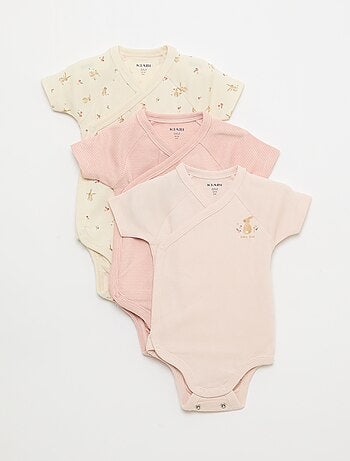 Set di 3 body a maniche corte