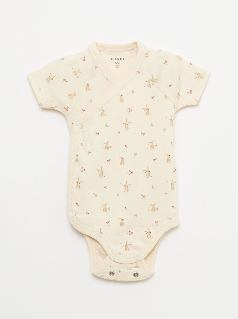 Set di 3 body a maniche corte Rosa - Kiabi