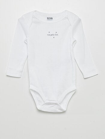 Bambini Abbigliamento bambina Abbigliamento neonate Body Kiabi Body Lot de 3 bobys bébé fille 12 mois 
