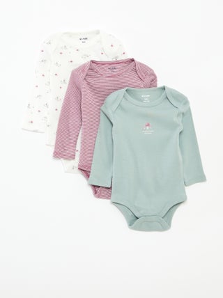 Set di 3 body a maniche lunghe