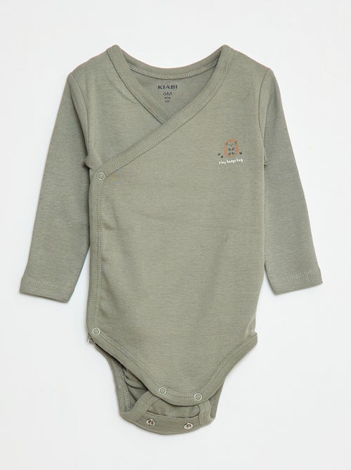 Set di 3 body a maniche lunghe con apertura a pressione - Kiabi