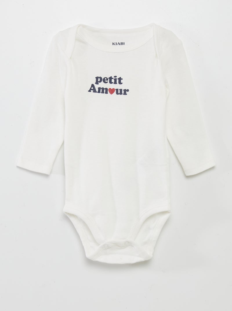 Set di 3 body a maniche lunghe GRIGIO - Kiabi