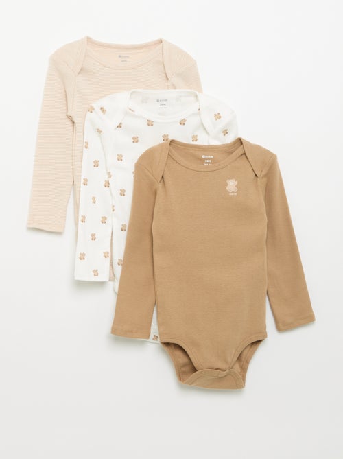 Set di 3 body a maniche lunghe - Kiabi Set di 3 body a maniche lunghe - Kiabi