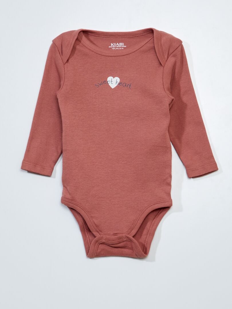 Set di 3 body a maniche lunghe NOTIZIE RAGAZZA - Kiabi