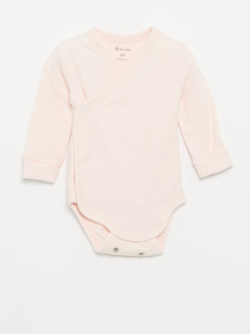 Set di 3 body a maniche lunghe Rosa - Kiabi