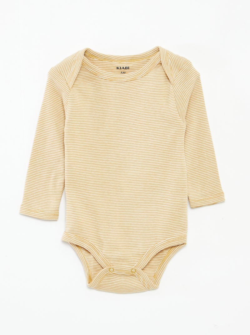 Set di 3 body a maniche lunghe Verde - Kiabi