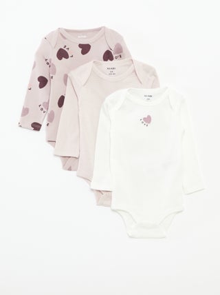 Set di 3 body a maniche lunghe