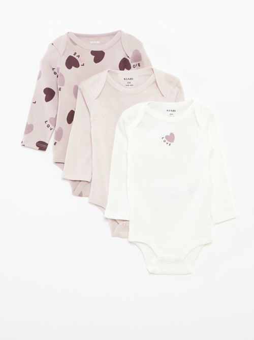 Set di 3 body a maniche lunghe - Kiabi
