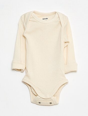 Set di 3 body con scollo americano e maniche lunghe