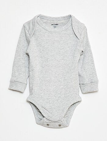 Set di 3 body con scollo americano e maniche lunghe