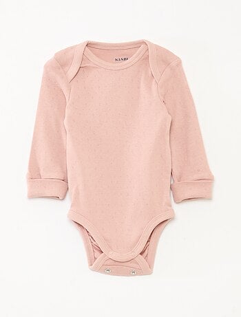 Set di 3 body con scollo americano e maniche lunghe