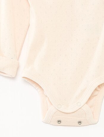 Set di 3 body con scollo americano e maniche lunghe