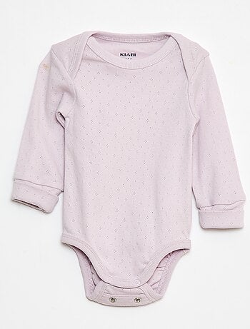 Set di 3 body con scollo americano e maniche lunghe