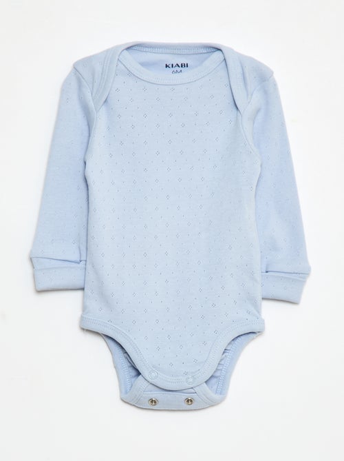 Set di 3 body con scollo americano e maniche lunghe - Kiabi