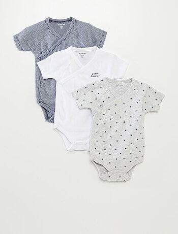 Set di 3 body con scollo incrociato