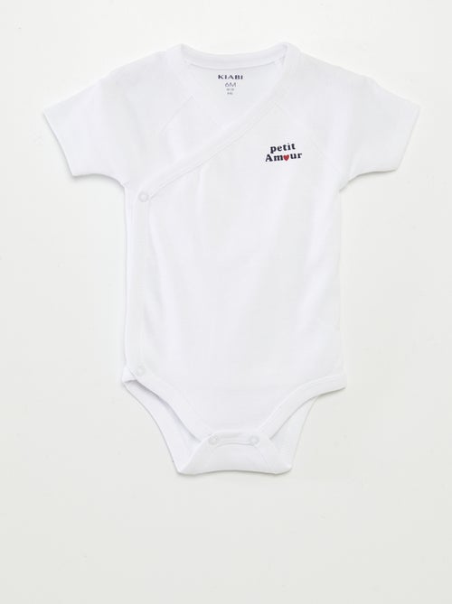 Set di 3 body con scollo incrociato - Kiabi