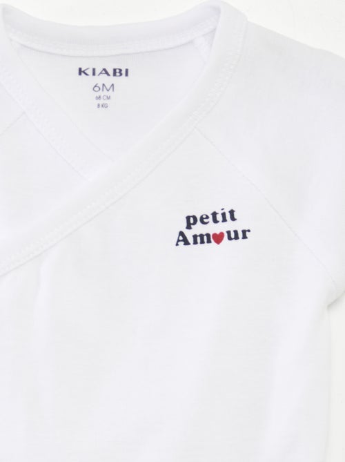 Set di 3 body con scollo incrociato - Kiabi