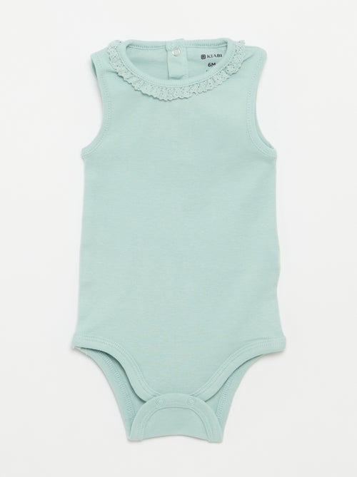 Set di 3 body con scollo rotondo e ricami - Kiabi