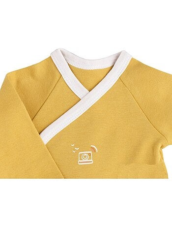 Set di 3 body da neonato in cotone a maniche - sauthon