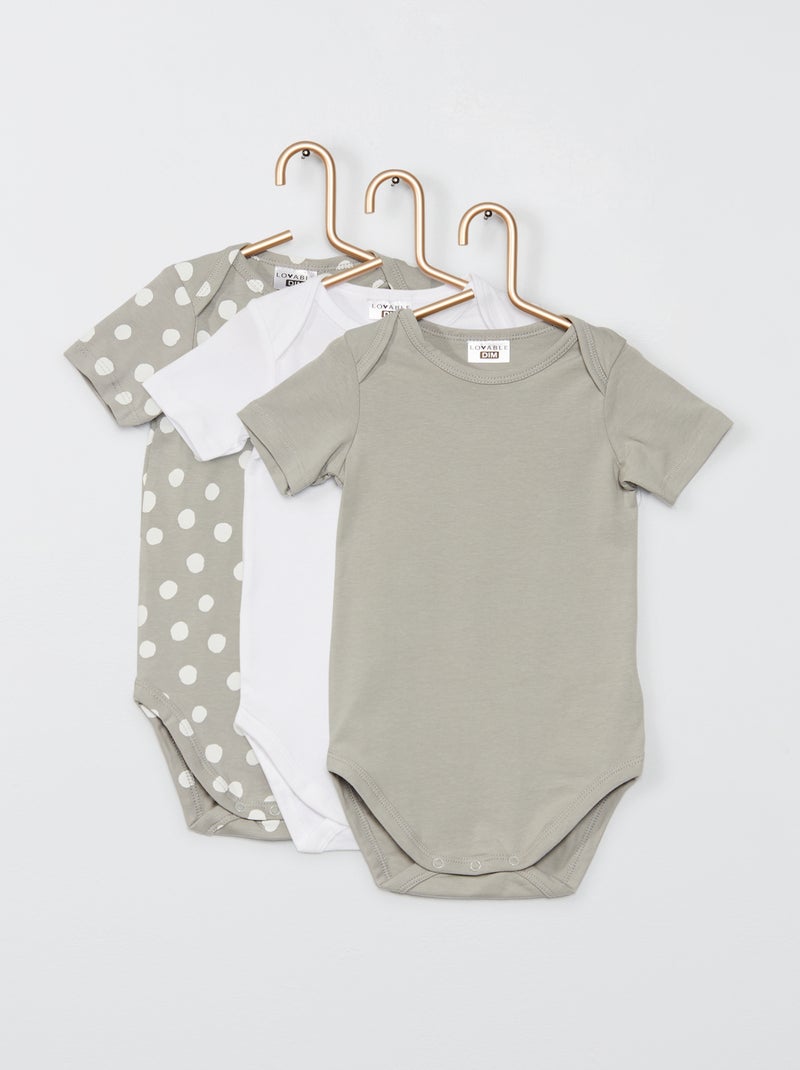 Set di 3 body 'DIM' BEIGE - Kiabi