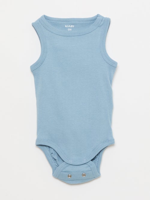 Set di 3 body evolutivi a spalline tinta unita - Kiabi
