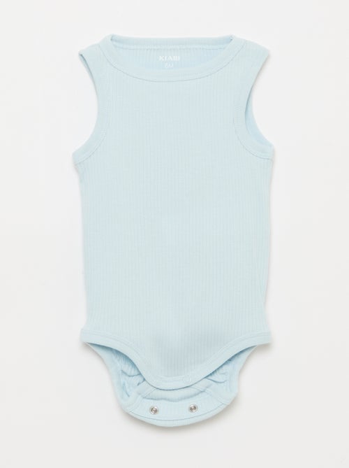 Set di 3 body evolutivi a spalline tinta unita - Kiabi