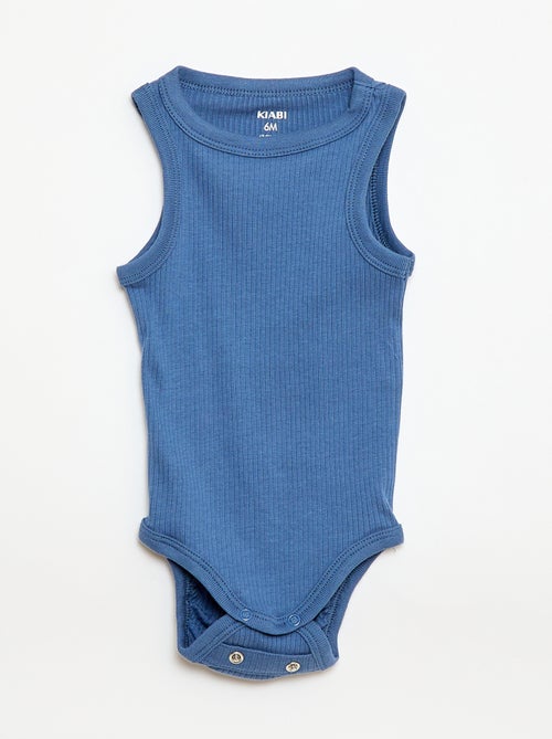Set di 3 body evolutivi a spalline tinta unita - Kiabi