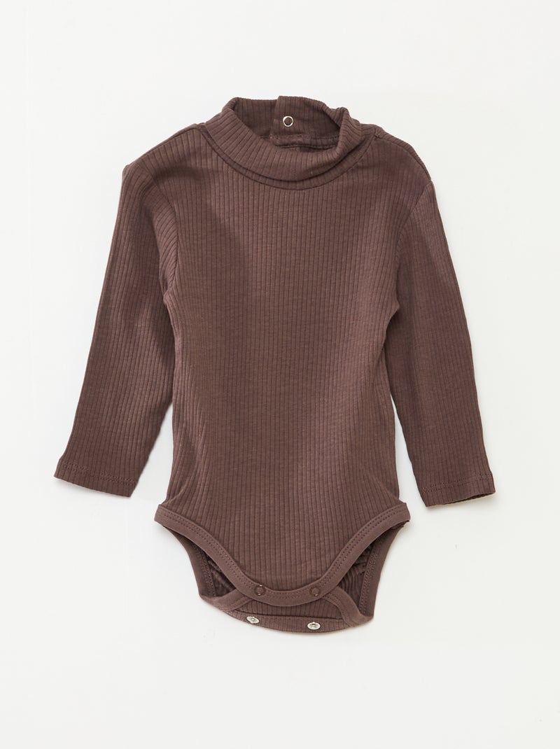 Set di 3 body evolutivi in maglia pointelle Beige - Kiabi