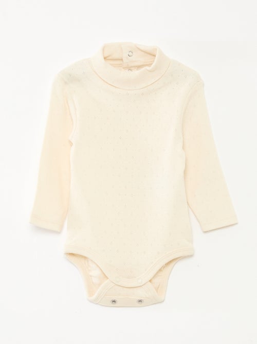 Set di 3 body evolutivi in maglia pointelle - Kiabi