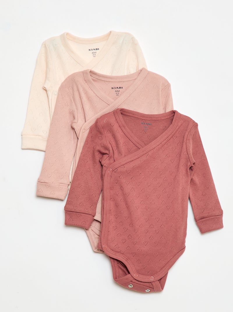 Set di 3 body evolutivi Rosa - Kiabi