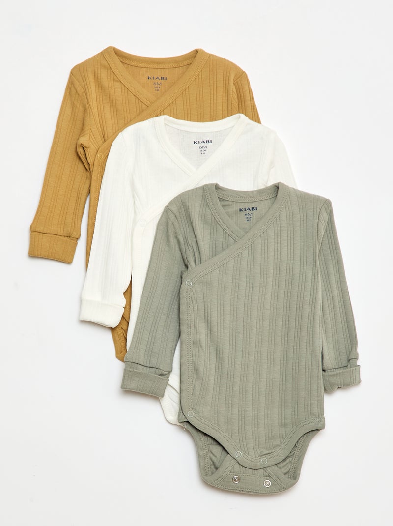 Set di 3 body evolutivi Verde - Kiabi