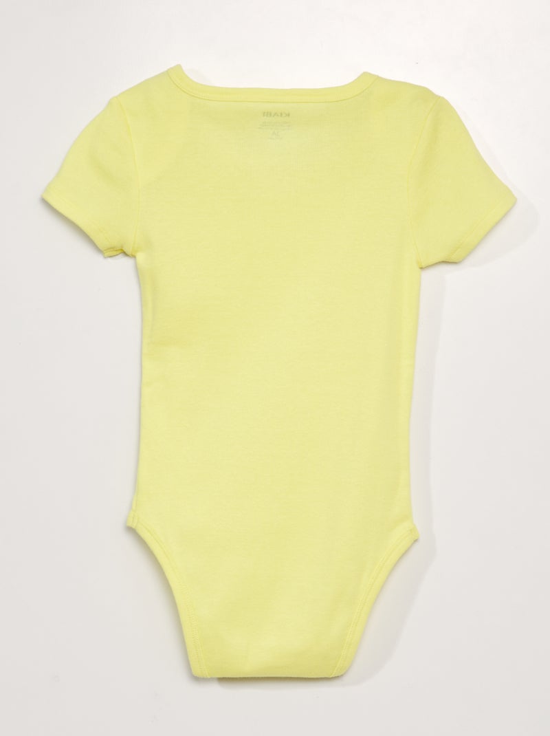 Set di 3 body in cotone - collezione facile da indossare GIALLO - Kiabi