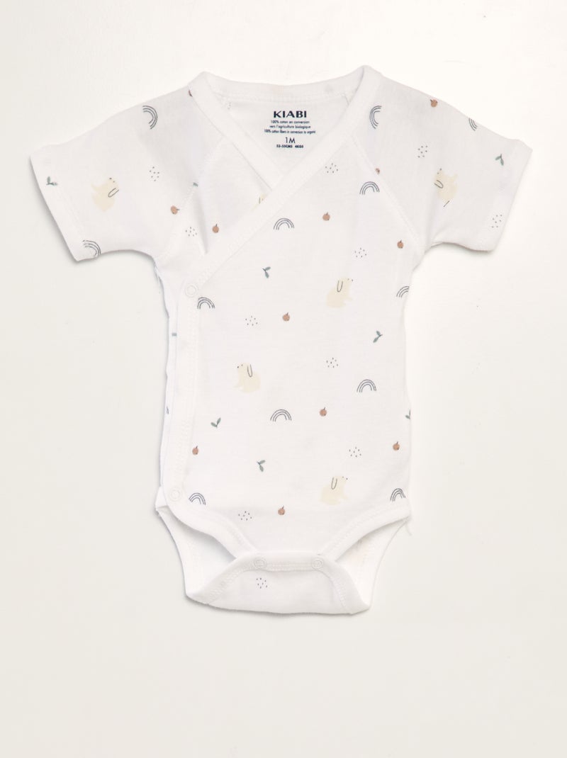 Set di 3 body in cotone BIANCO - Kiabi