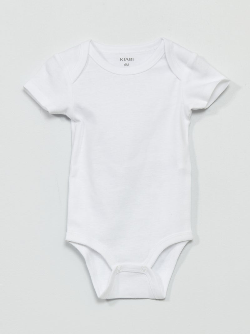 Set di 3 body in jersey bianco - Kiabi