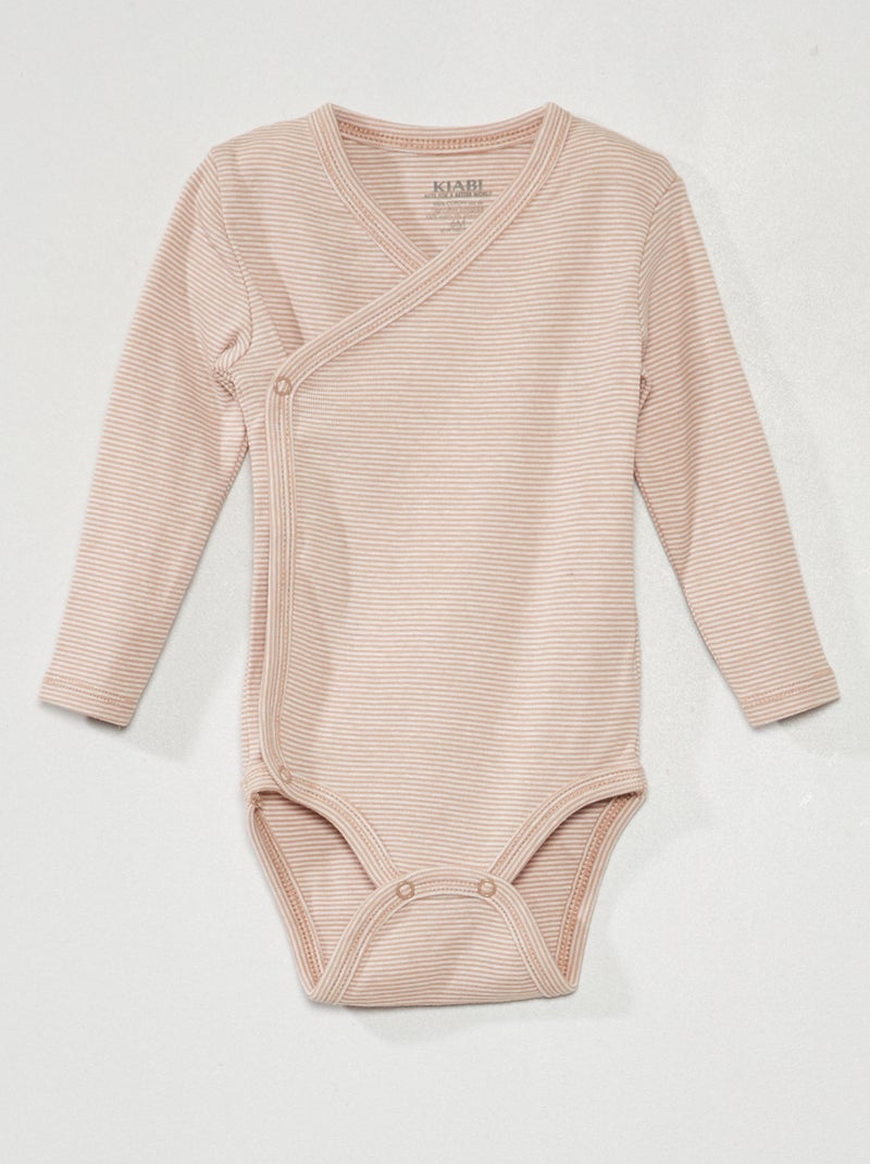 Set di 3 body in maglia a coste - 3 pezzi Grigio - Kiabi