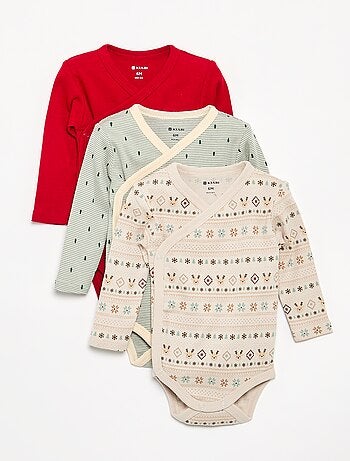 Set di 3 body natalizi