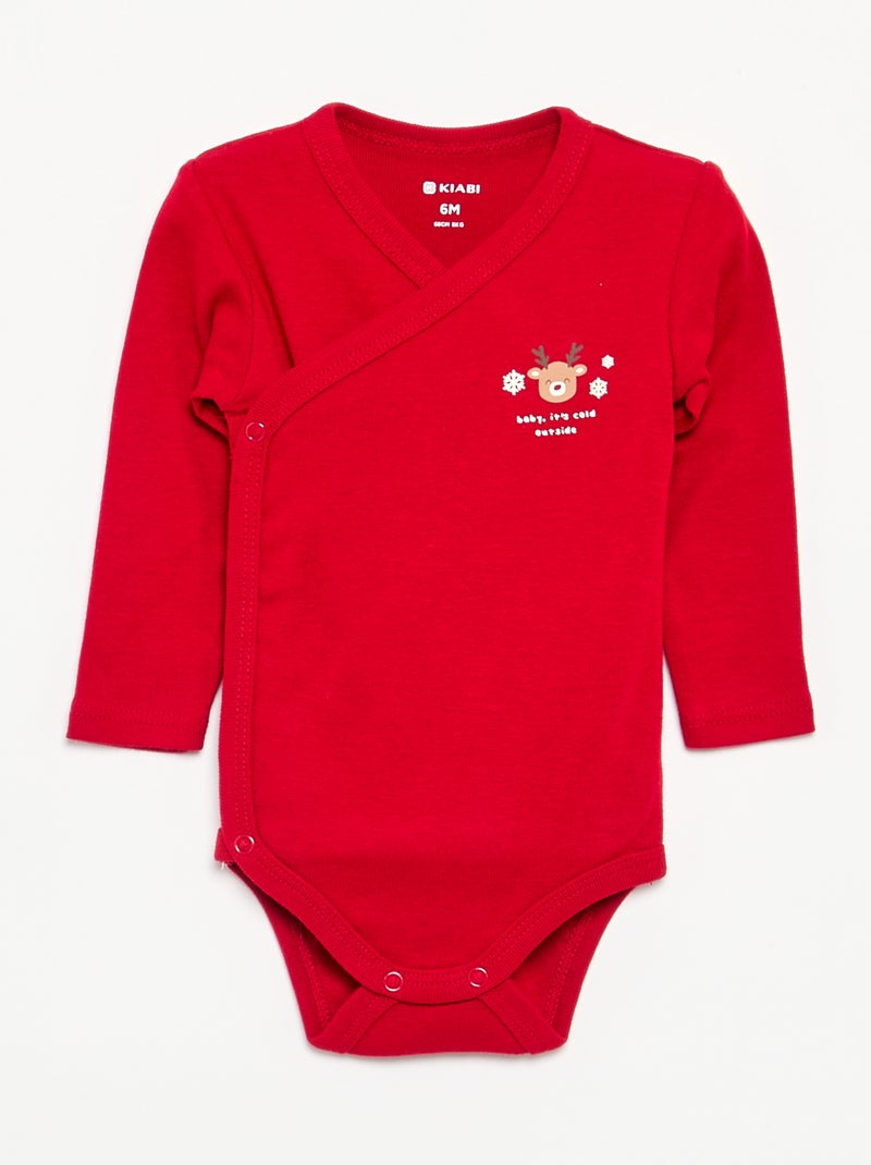 Set di 3 body natalizi Rosso - Kiabi