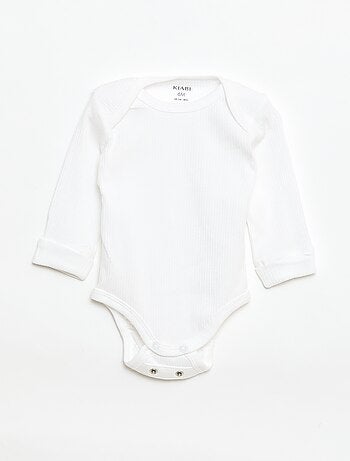 Set di 3 body neonato evolutivi collo all'americana e maniche lunghe