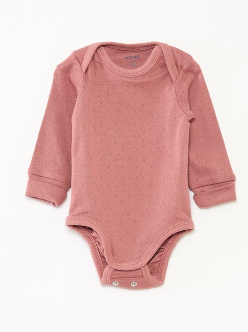 Set di 3 body neonato evolutivi collo all'americana e maniche lunghe - Kiabi