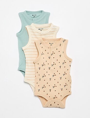 Set di 3 body senza maniche