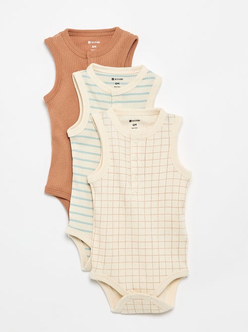 Set di 3 body senza maniche - Kiabi Set di 3 body senza maniche - Kiabi