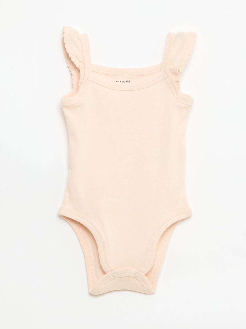 Set di 3 body smanicati Arancione - Kiabi
