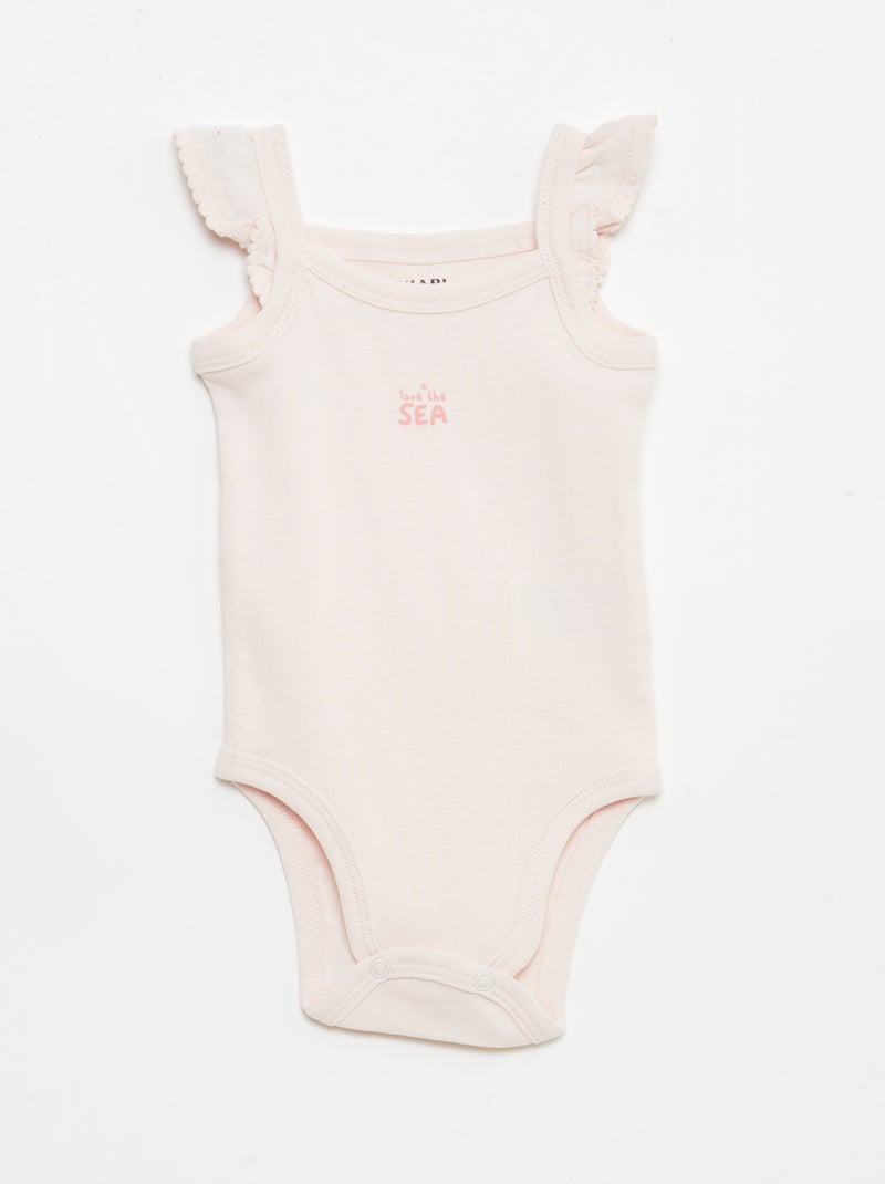 Set di 3 body smanicati Rosa - Kiabi