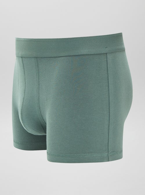 Set di 3 boxer a tinta unita - Kiabi