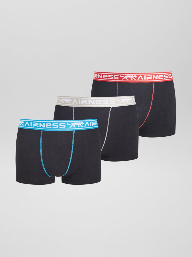 Set di 3 boxer 'Airness' NERO - Kiabi