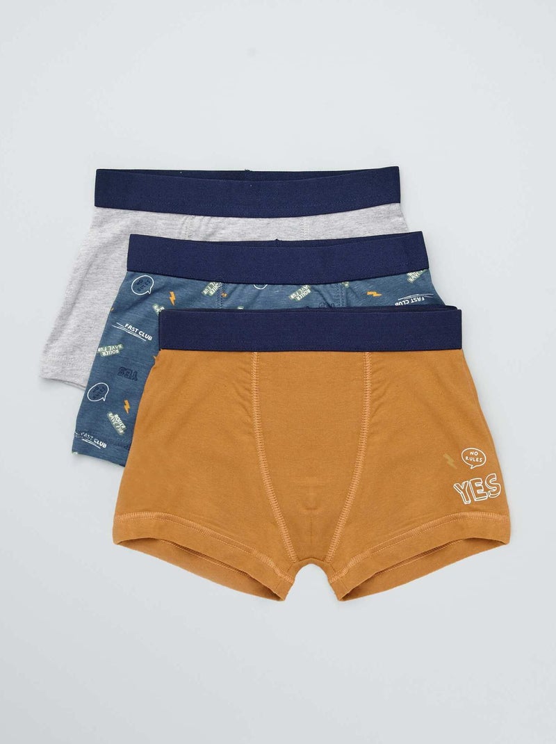 Set di 3 boxer BLU - Kiabi