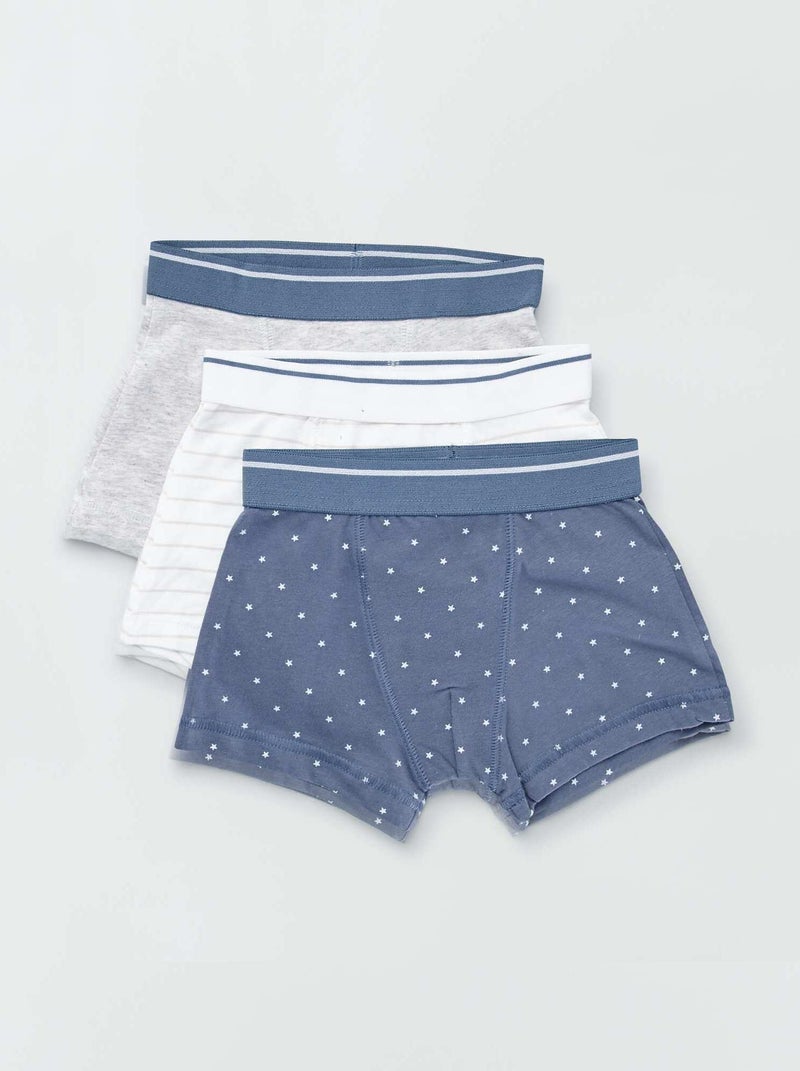 Set di 3 boxer BLU - Kiabi