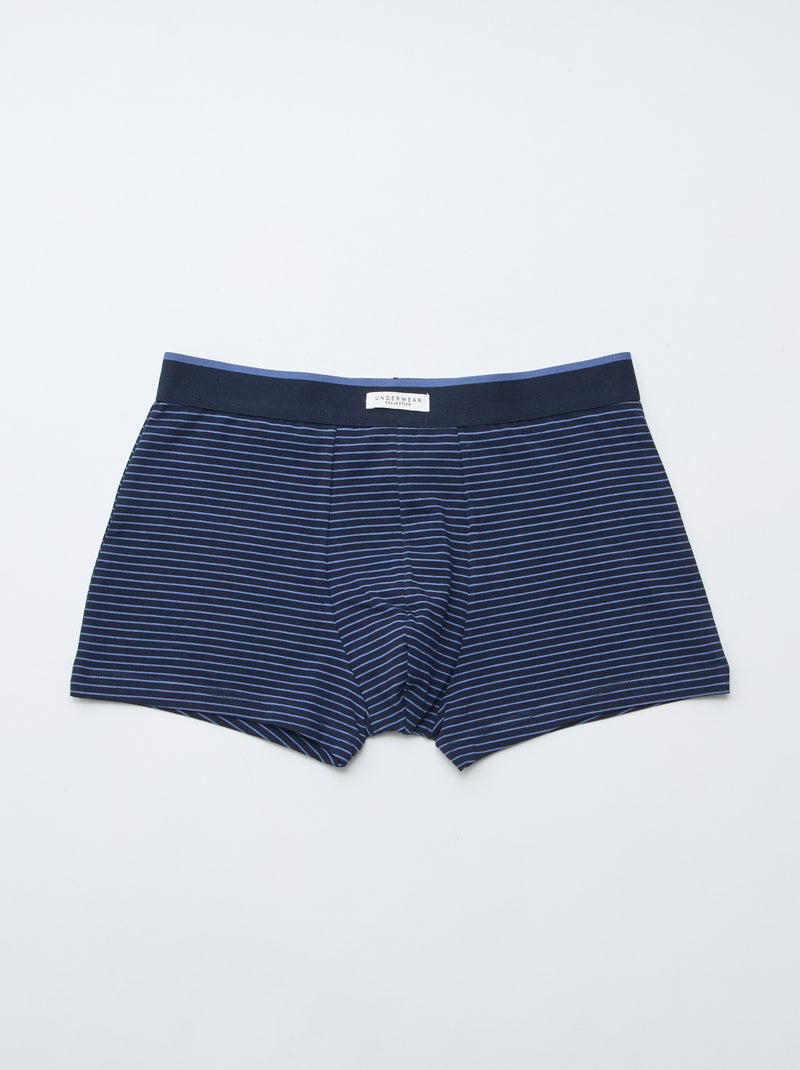 Set di 3 boxer da uomo in maglia fantasia Blu - Kiabi